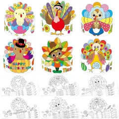 24 PCS Coloring Activities - Headbands Hats Crafts for Kids