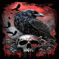 Halloween Diamond Painting Kits for Adults, 5D Crow Diamond Painting ,12 x 16 Inch