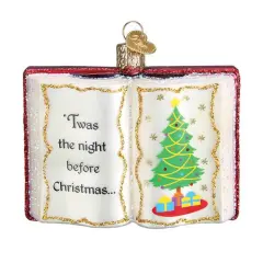 Old World Christmas 3.0 Inch The Night Before Christmas Tree Ornament , Classic Children Multicolored