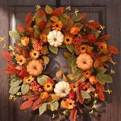 Fall Wreaths for Front Door Outside