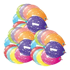 Stars 1 A Round Latex Balloons 11" 6 Pack
