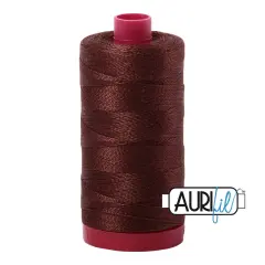 Chocolate (2360) | 12wt Large Spool (325M / 356Y) | Aurifil Thread