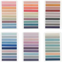 200pcs Sticky Notes Tabs Page Markers, Morandi Sticky Note Tabs Colored Writable and Repositionable Book Flags Tabs Strip Index Tabs,Page Tabs