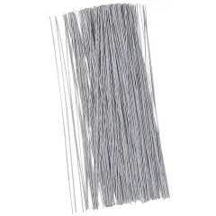 Juvale 300 Pieces White 18 Gauge Floral Wire Stems for DIY Crafts, Artificial Flower Arrangements (16 In)
