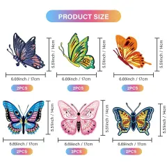 36 PCS Butterfly Hanging Swirl Decoration Summer Spring Party Streamer Butterfly Ceiling Swirl for Home Baby Shower Birthday Wedding Garden Tea Party