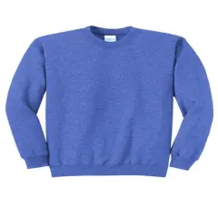 Port & Company&reg; Core Fleece Crewneck Sweatshirt Heather Royal&nbsp;&nbsp;