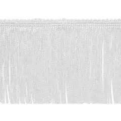 5 Yards of 3" Chainette Fringe Trim | 5 yard cut White