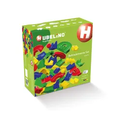 Hubelino Marble Run Expansion Set, 55 Piece STEM Building Toy for Kids 4+, Compatible Ball Run and Marble Maze, Made in Germany Multicolor