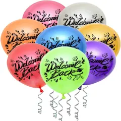 Welcome Back Balloons Decoration Tropical Balloons Mixed