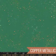 Speckled in Metallic Emerald Green (rs5027 74m) | Speckled | Rashida Coleman Hale | Ruby Star Society