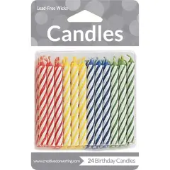 288 pc Bulk Assorted Primary Color Candles