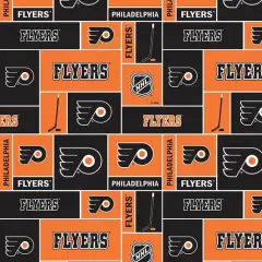 NHL Licensed Philadelphia Flyers 840-FLY Cotton Fabric by the Yard