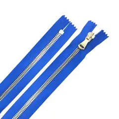 5MM One Way Non Separating Closed Bottom Zipper Royal Tape Brass Teeth 7"