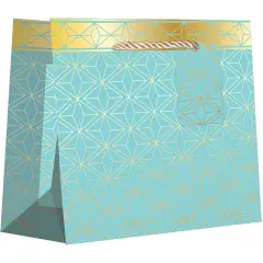Pack/6: Modern Geo Gift Bag - 10 x 4 x 8"