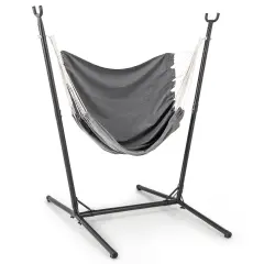 Adjustable Hammock Chair, Metal Frame and Comfy Fabric