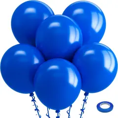 Royal Blue Balloons 18 Inch - 30 Pack Large Thick Blue Balloons Big Round Royal Blue Latex Balloons for Birthday Baby Shower Graduation Baseball Nautical Party Decorations