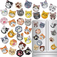 30 Pcs Diamond Painting Refrigerator Magnets Spring Diamond Art Magnet Kits for Adults Summer Mandala Flower Cat Fridge Stickers for Beginners Adults Kids DIY Craft Gifts Home Decors