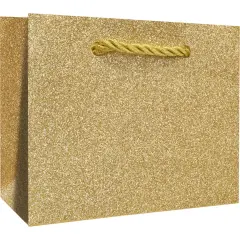 Pack/6: Gold Sparkle Gift Bag - 5 x 2 x 4"