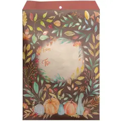 Pack/6: Autumn Theme Mailing Envelope - 9 x 1/2 x 12"