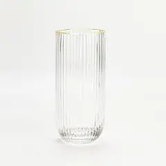 Rounded Base Glasses 6pk Gold