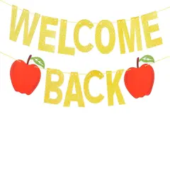 Welcome Back Banner Banner Decorations for Classroom