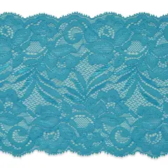 5 Yards of Brea 5 1/2" Stretch Raschel Lace Trim | 5 yard cut Blue