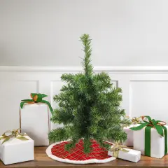 Northlight Medium Canadian Pine Artificial Christmas Tree - 18" - Unlit Green