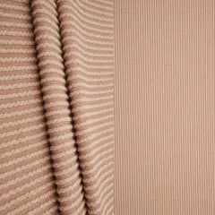 1 Yard Knit Jacquard Rib Fabric Polyester Rayon Spandex Stretch 52" Wide Latte