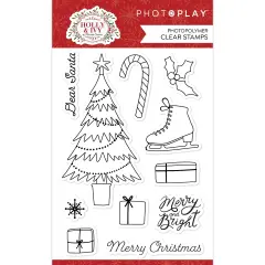PhotoPlay Photopolymer Clear Stamps-Holly And Ivy