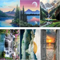 6 Pack Diamond Painting for Adults 5D Diamond Painting Kit