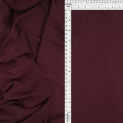 4&times;2 Rib Solid Knit Fabric Soft Rayon Blend Stretch Material, 52/54&Prime; Wide Apparel & Craft Use BURGUNDY