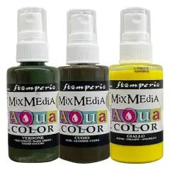 Stamperia Aquacolor 3/Pkg-Golden Harmony