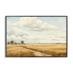 Stupell Industries Path Through Vast Grassland Framed Giclee Design By LSR Creative Studio