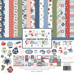 Echo Park Collection Kit 12"X12"-Chilling With My Snowmies