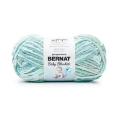 Bernat Baby Blanket Big Ball Yarn 24 Pack-Baby Blue/Green