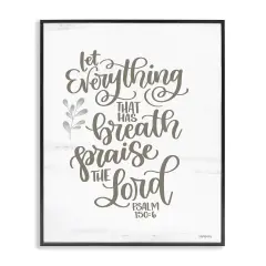 Stupell Industries Praise The Lord Proverb Framed Giclee Wall Art Design by Imperfect Dust