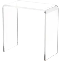 Plymor Clear Acrylic Vertical Rectangular Display Riser, 4" H x 4" W x 2" D (1/8" thick)