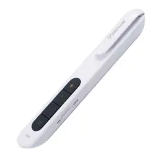 Wireless Presenter Remote Clicker, Laser Light Pointer for PowerPoint Presentation, White