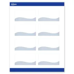 Avery Printable Rectangle Business Cards with Sure Feed Technology, Pre-Printed Colorful Design, Matte White, 2" x 3.5", Laser & Inkjet Compatible, 80 Total