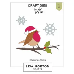 Lisa Horton Crafts Festive Dies-Christmas Robin
