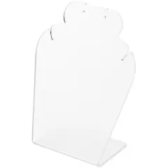 Plymor Frosted Acrylic Necklace/Earring Combo Display Stand, 4.625" W x 3" D x 5.25" H