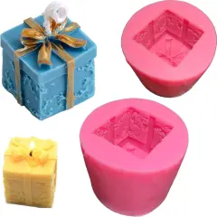 Candle Soap Silicone Mold Wick - Gift Box, DIY Handmade Candles Melt Molds