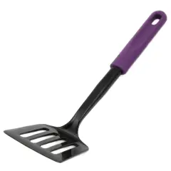 Chef Craft 11.5" Basic Nylon Slottted Turner Spatula Purple