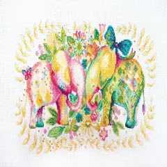 Cross-stitch kit Tender feelings