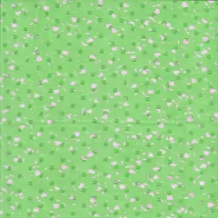 1 Yard Flat Swiss Dot Chiffon, Small Floral Woven Fabric Sheer Drapery 57/58" Width GREEN