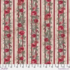 Wallpaper in Red (pwth227.red) | Eclectic Elements Palette in Red | Tim Holtz | Free Spirit