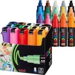 Set of 15 Bold Point Paint Marker Pens