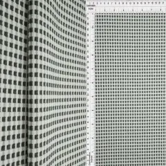 1 Yard Checkered Jacquard YD Fabric Stretch Polyester Rayon Spandex 60/62 Inches Wide CHARCOAL