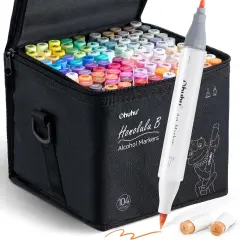 104-color Double Tipped Alcohol Based Art Marker