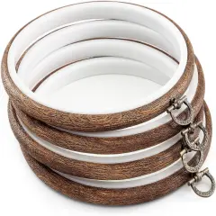 4 Pieces 6 Inch Round Embroidery Hoops